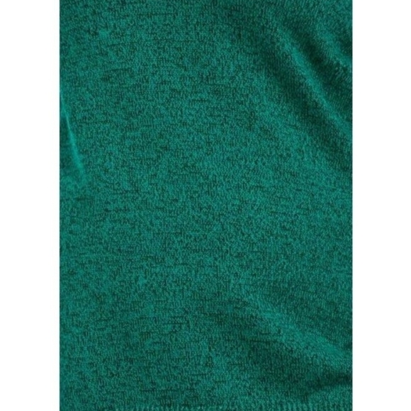 Karen Scott Women's Cotton Marled Shawl-Collar Sweater Dark Marine Green - Picture 3 of 9